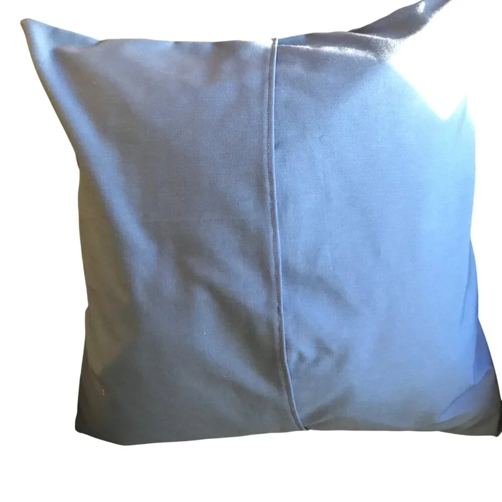 Patriotic Pillow Cover, Patchwork Stars Faith Family Freedom Applique 18 x 18